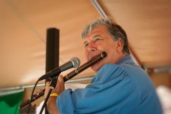 John Good playing the flute