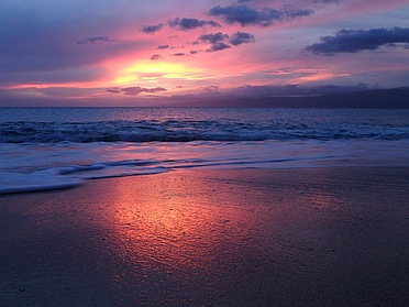 Sunset from the beach